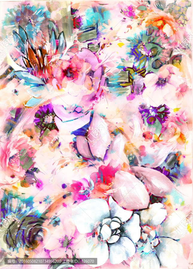 手繪花卉
