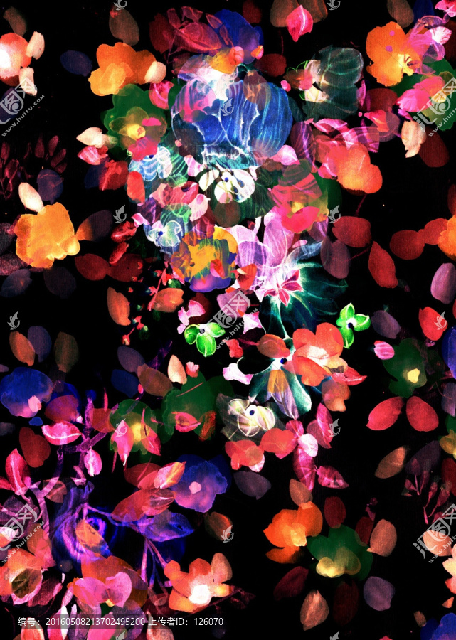手繪花卉