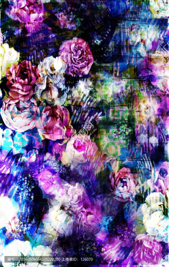 手繪花卉