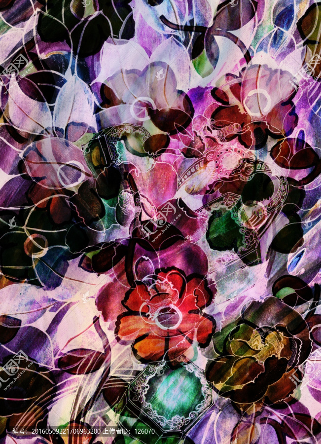 手繪花卉