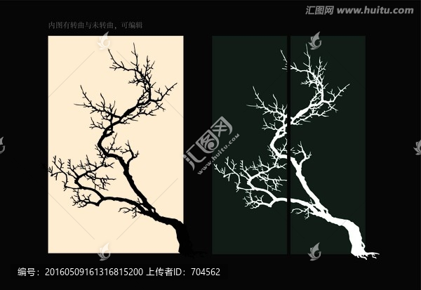 樹枝手繪裝飾畫