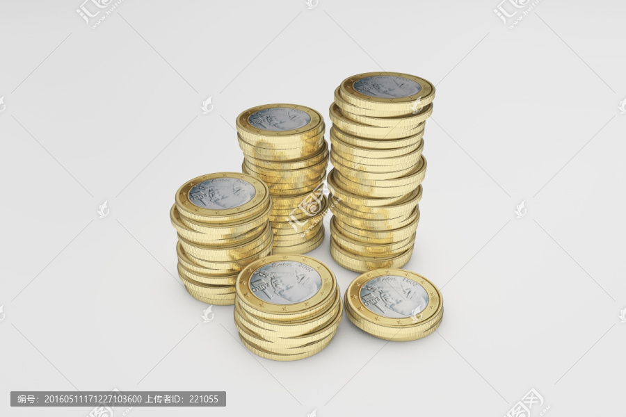 累積在一起的貨幣