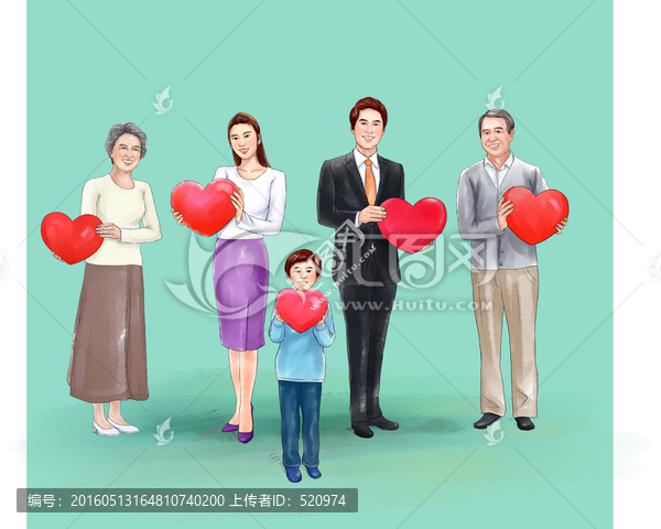 愛(ài)心一家人