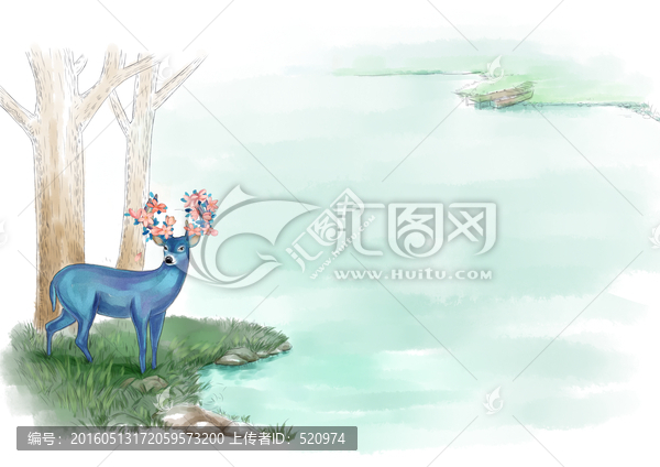水邊鹿