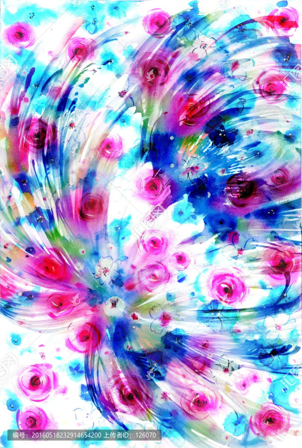手繪花紋