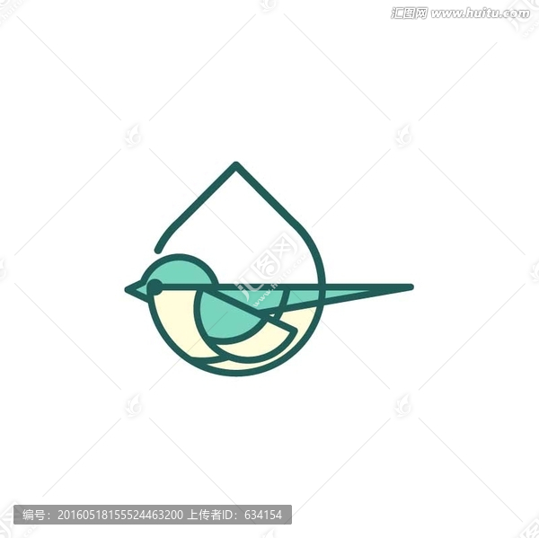 鳥形狀logo設(shè)計(jì)