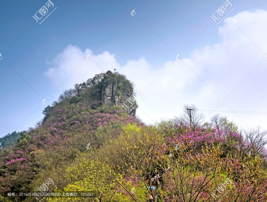 兰溪转轮岩景区主峰凤凰卵全景