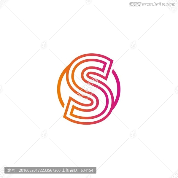 S,字母形狀LOGO