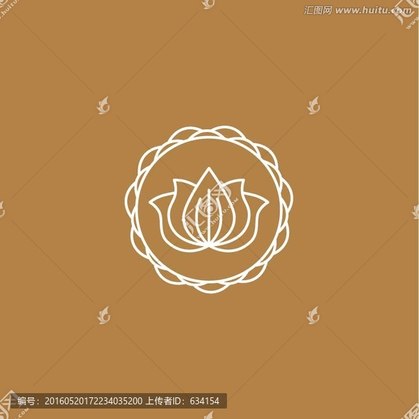 荷花形狀LOGO