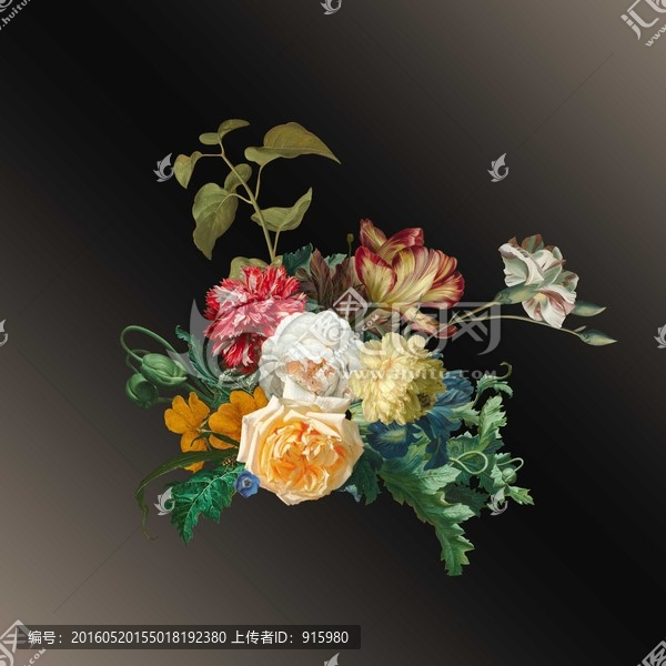 古典油畫花卉