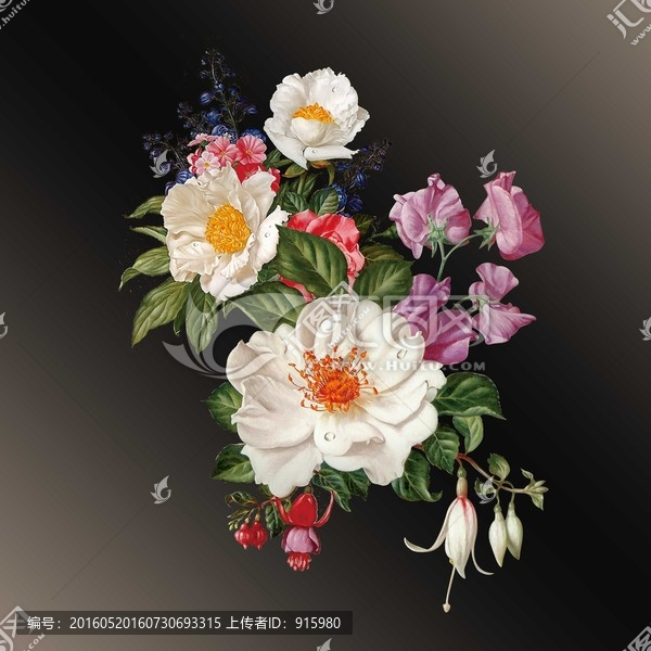 古典油畫花卉