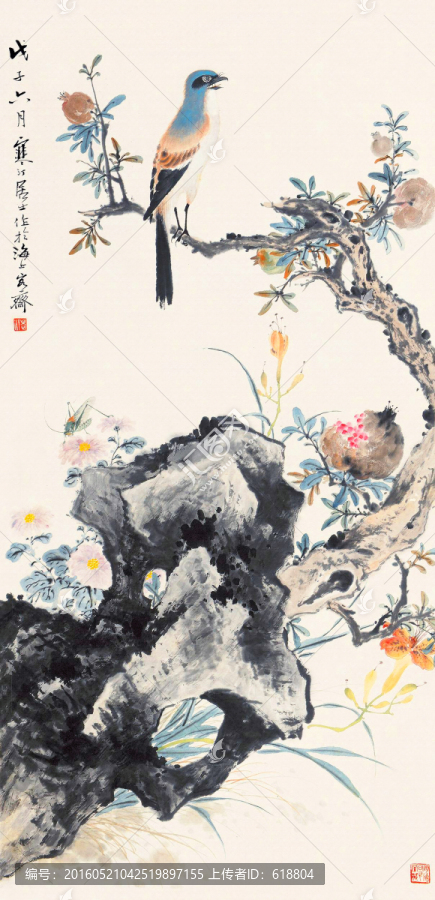 花鸟国画,画廊高清品质