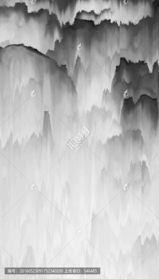 水墨山水,豎幅1（合層）