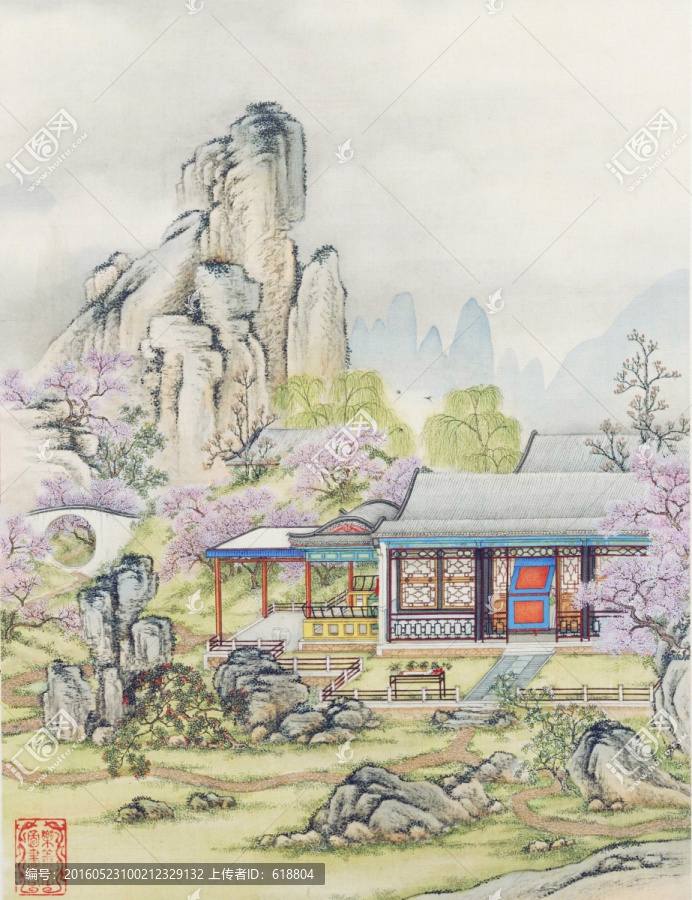 山水古画,风景国画,画廊品质