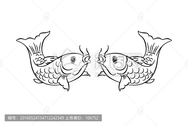 鯉魚圖,雙魚圖