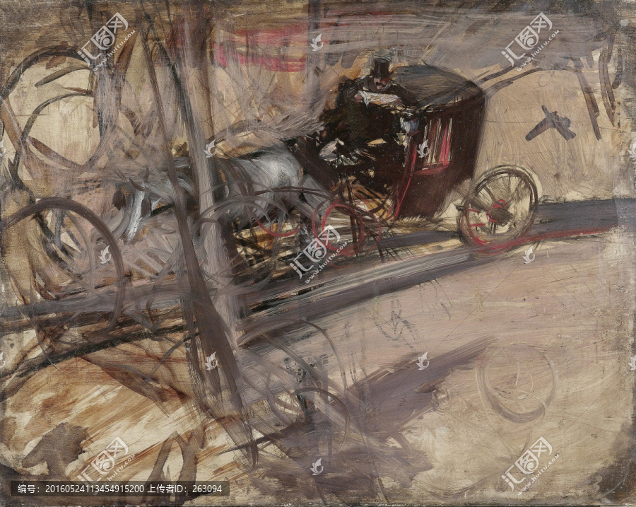 現(xiàn)代派繪畫,馬車