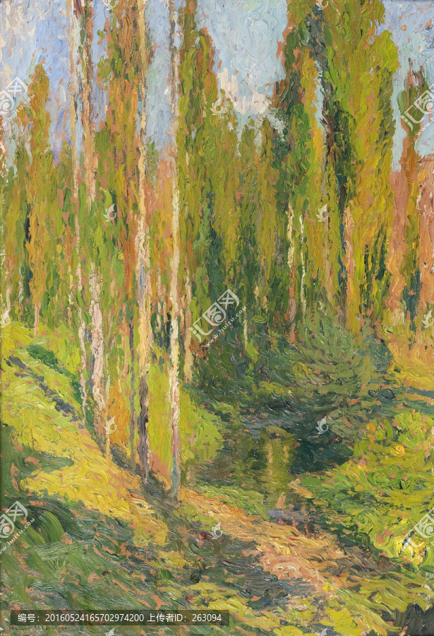 印象派點(diǎn)彩油畫(huà),,自然風(fēng)景
