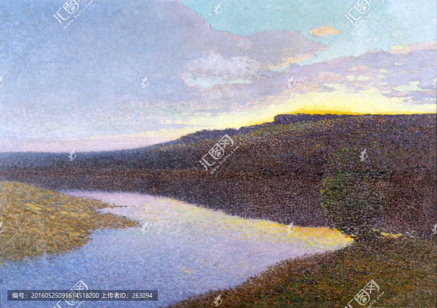 印象派點(diǎn)彩油畫,,鄉(xiāng)村風(fēng)景
