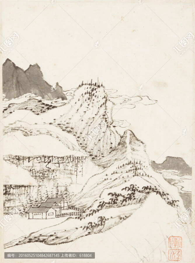 意境寫意山水國畫,畫廊高清品質(zhì)