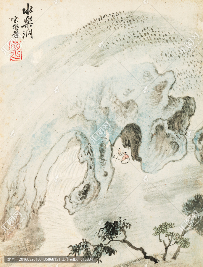 山水國畫,煙雨江南,高清品質(zhì)