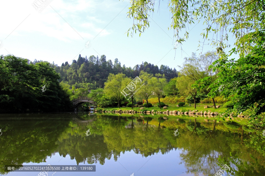 挹翠湖,石拱桥