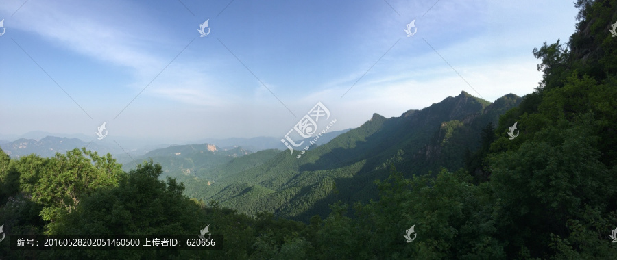 喇叭沟门群山全景