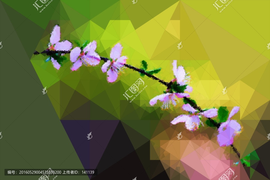桃花裝飾畫