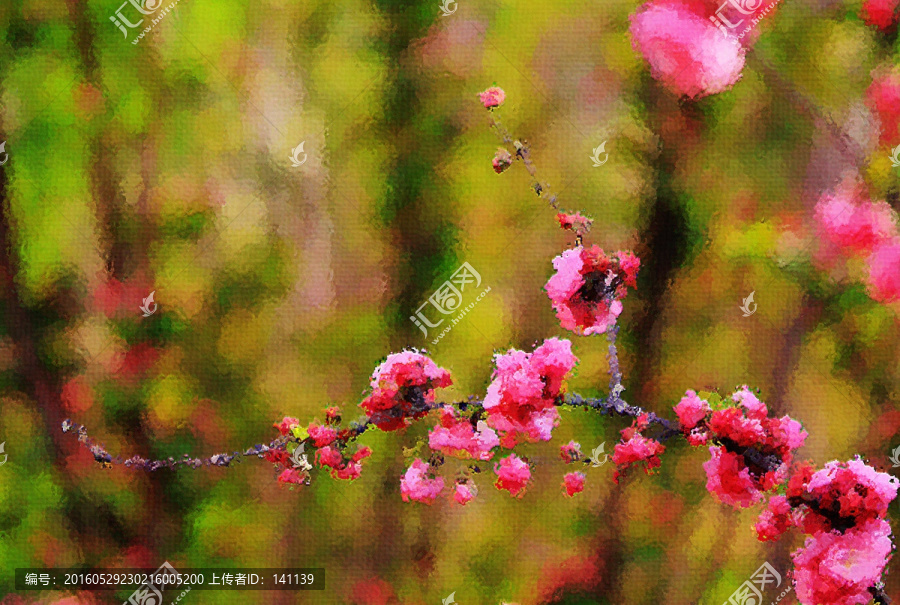 桃花油畫(huà)