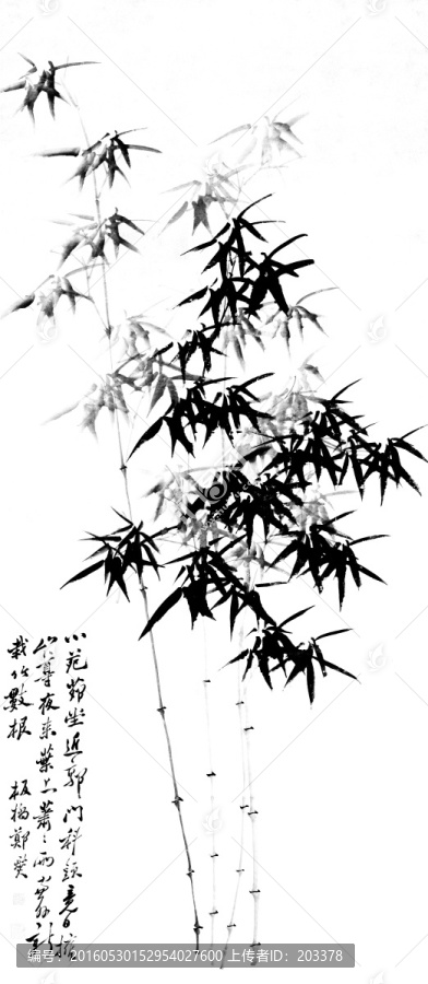 鄭板橋,墨竹圖