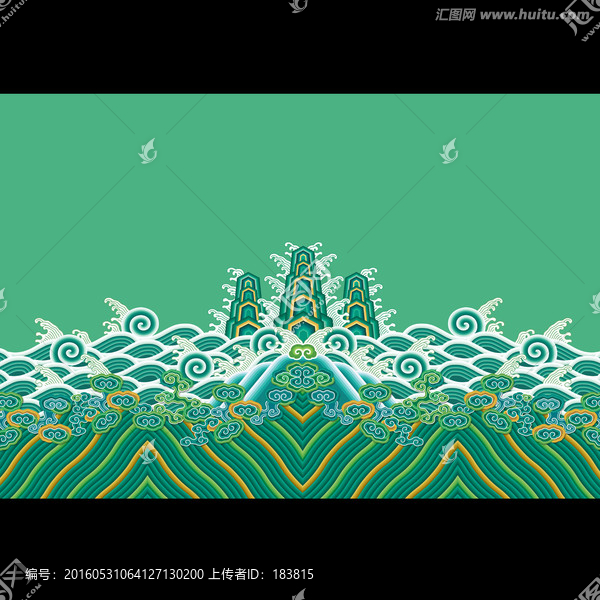 海水江崖紋,海水江崖圖