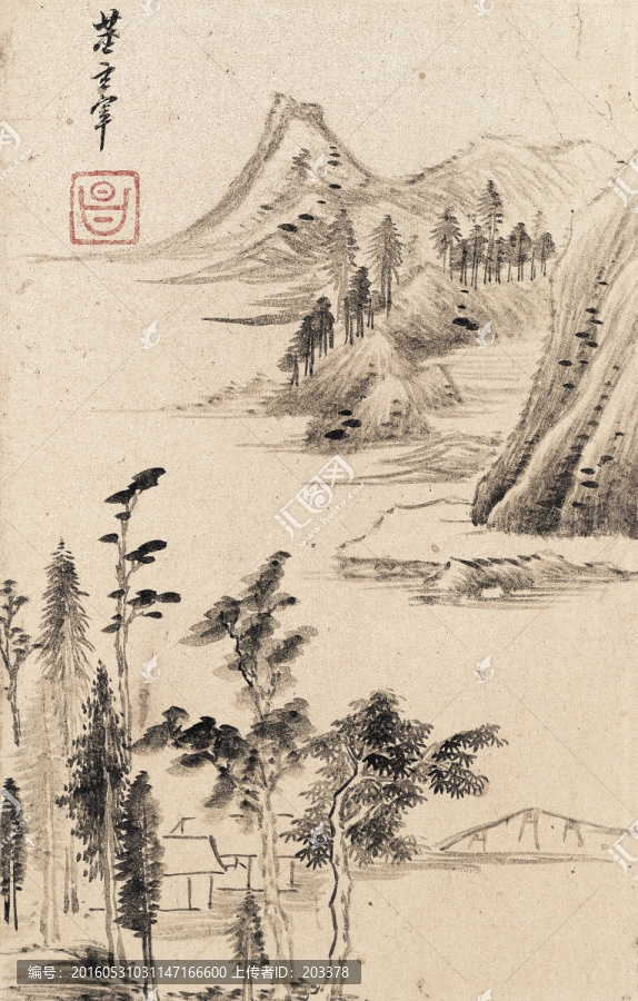 董其昌山水畫