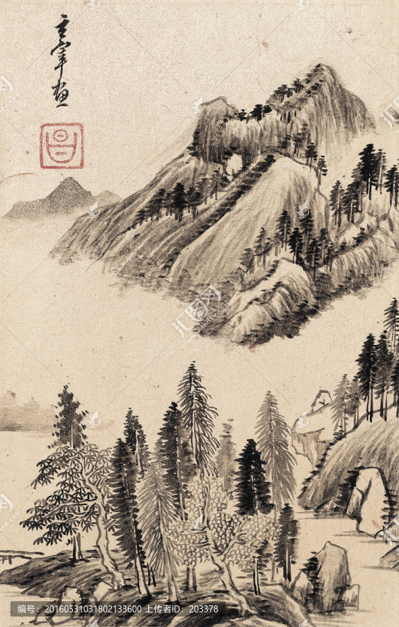 董其昌山水畫