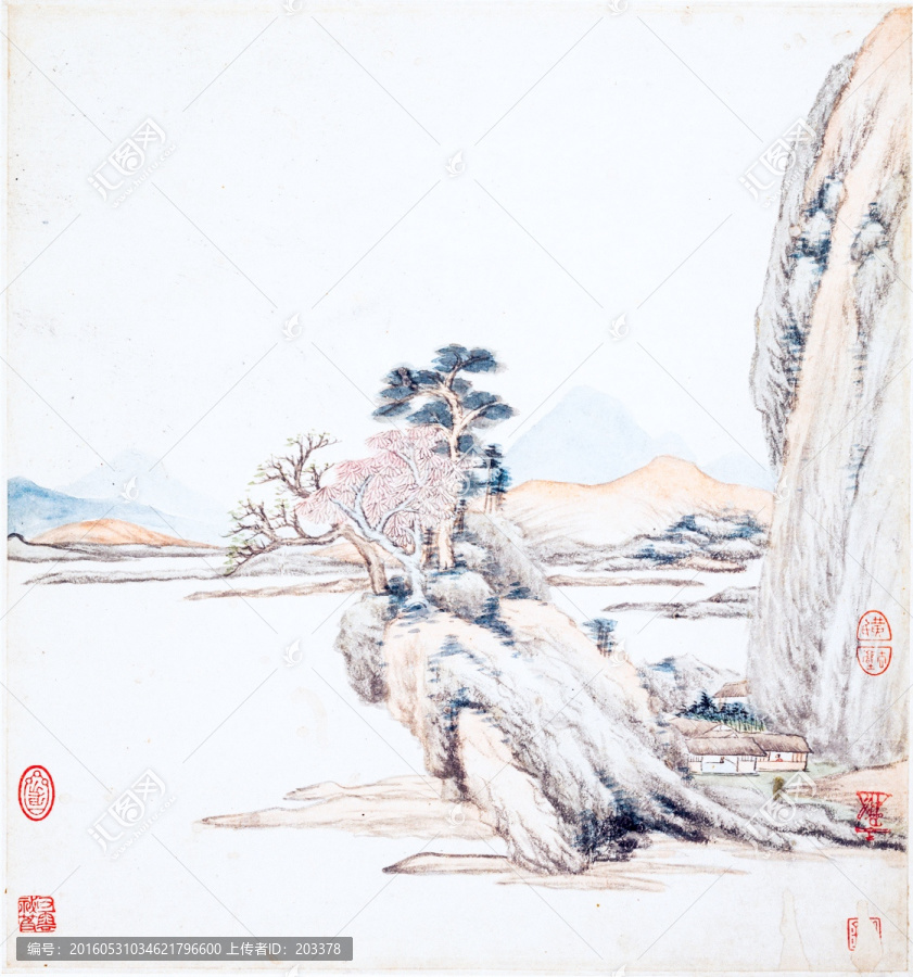 山水古畫,高清品質(zhì)