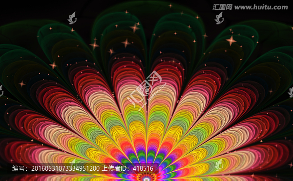 孔雀開屏