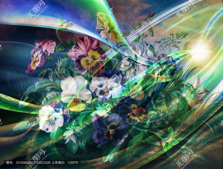 抽象油畫手繪