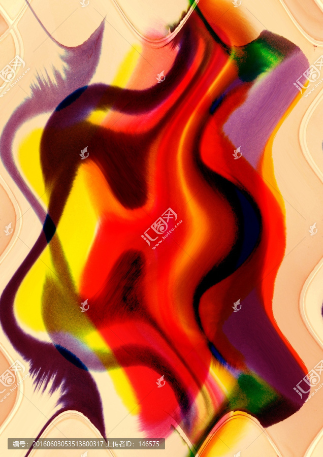 抽象畫,分層