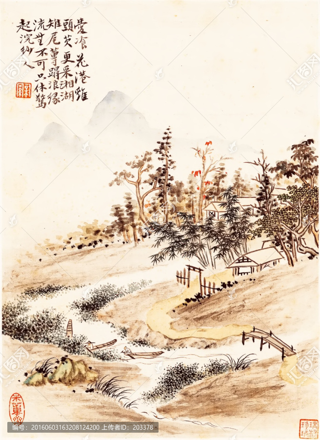 中式客廳掛畫