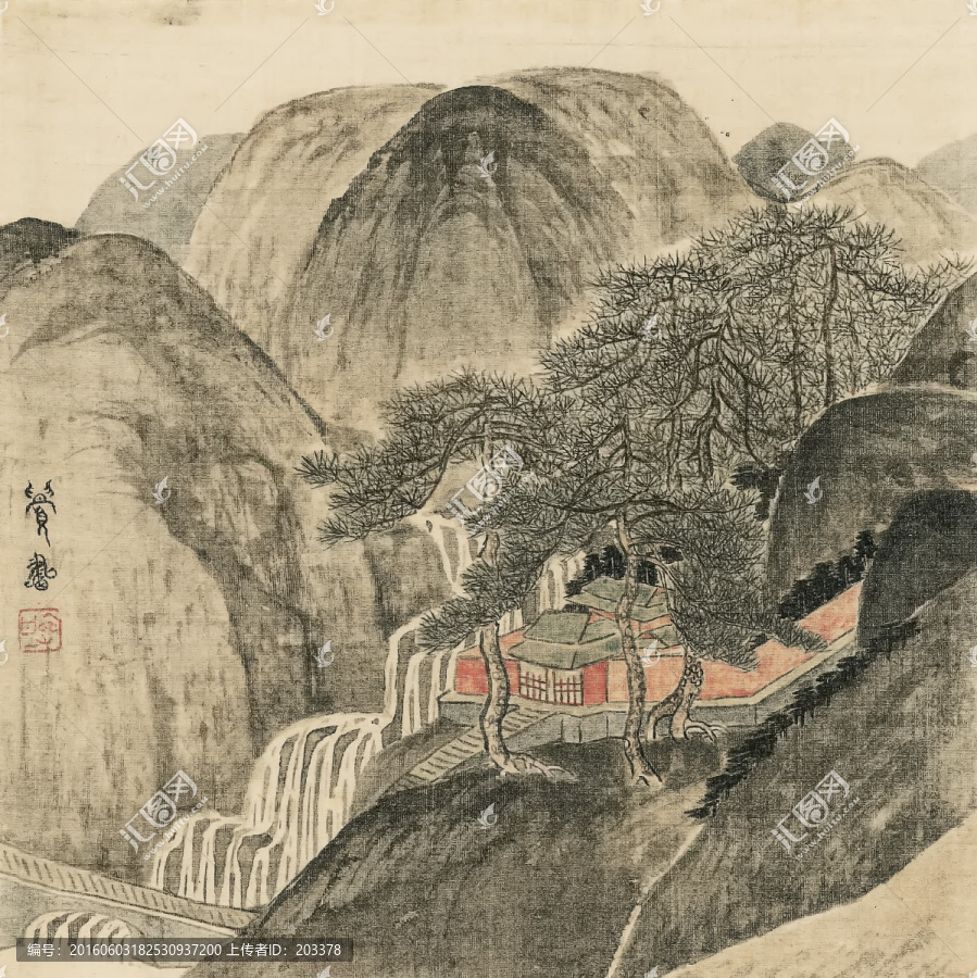 清傅山傅眉,山水花卉冊