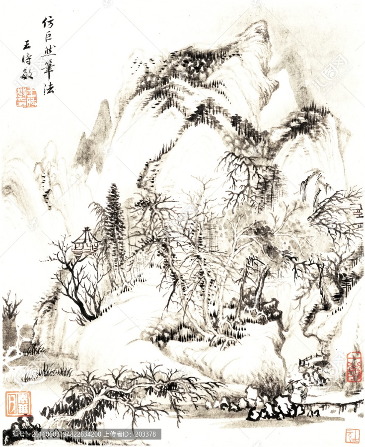 中式餐廳裝飾畫