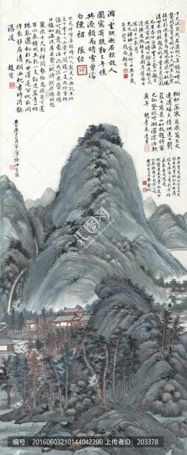 陈汝言,山水画