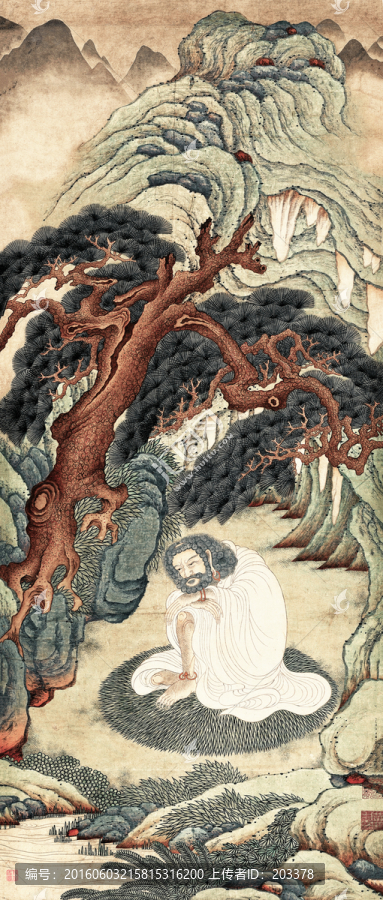 丁云鵬,釋迦牟尼圖