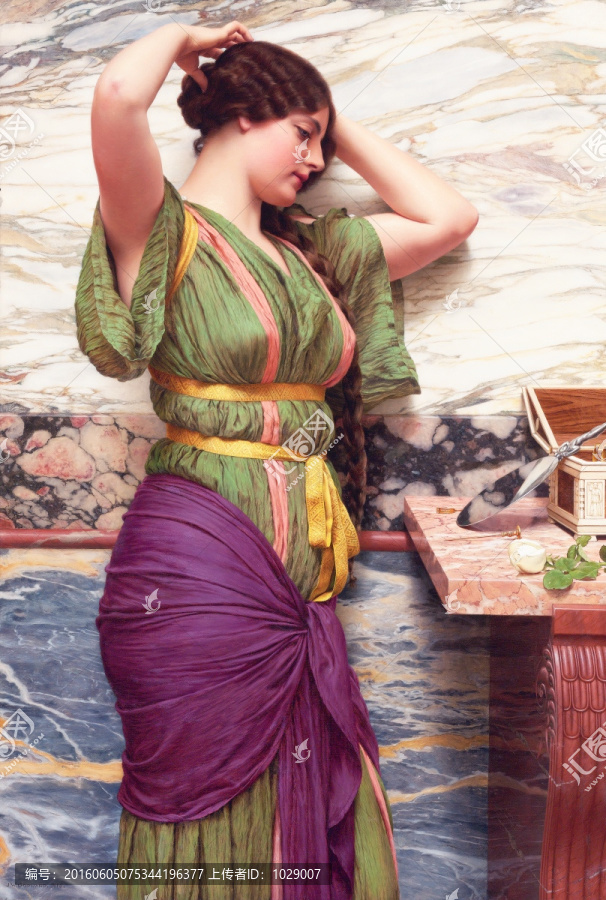 美女油畫,格維得作品