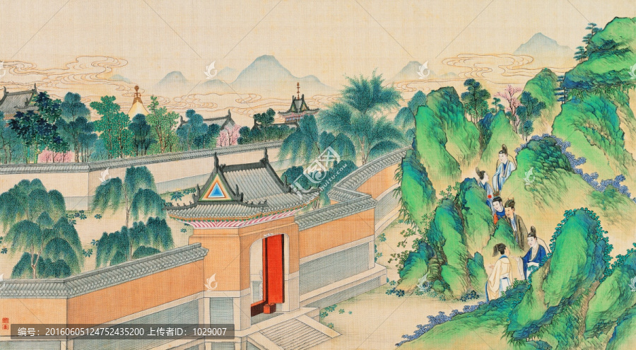 紅樓夢人物風(fēng)景國畫,（超清版）