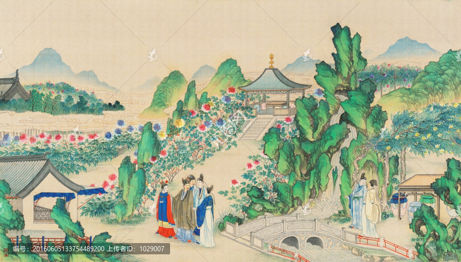 紅樓夢人物風景國畫,（超清版）