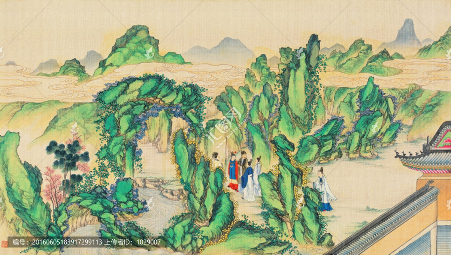 紅樓夢(mèng)人物風(fēng)景國(guó)畫(huà),（超清版）