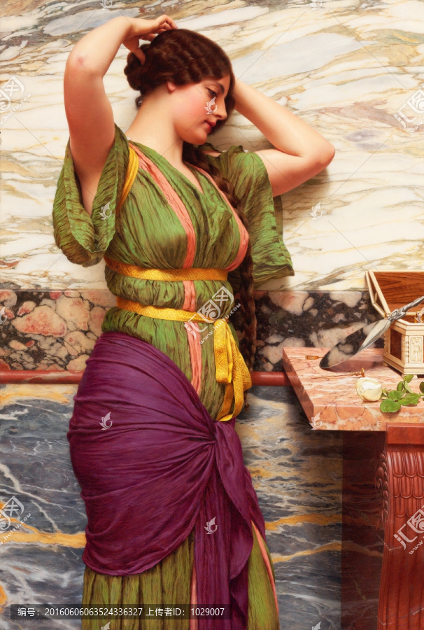 美女宮廷油畫,格維得作品