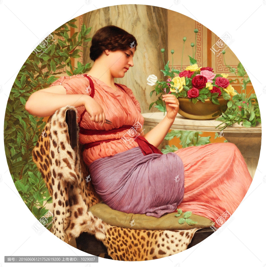 美女宮廷油畫,格維得作品