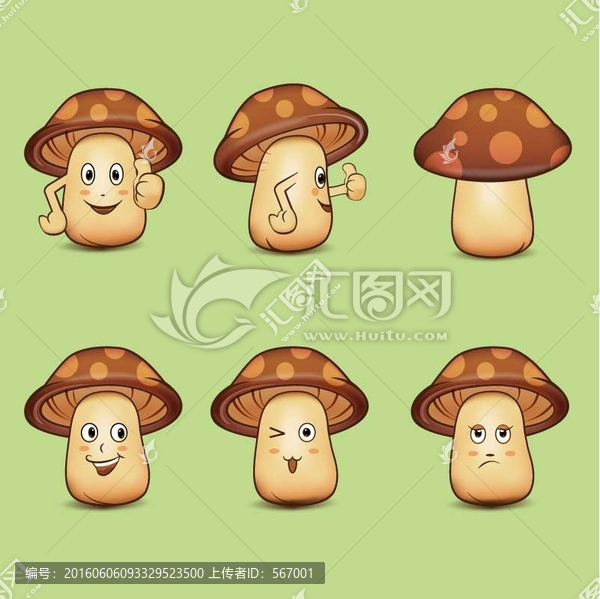 卡通蘑菇