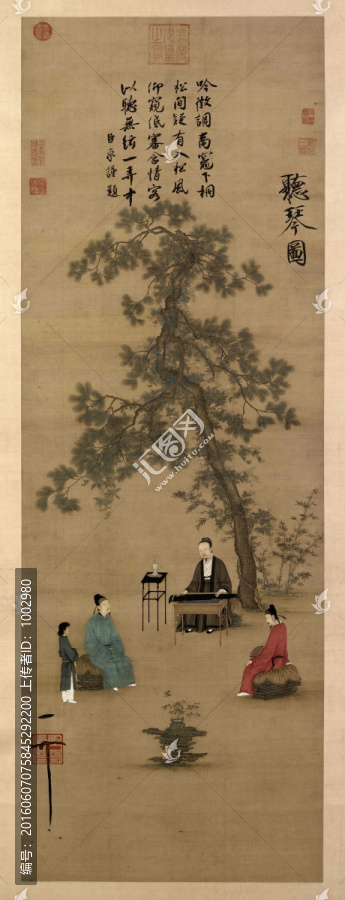 趙佶,聽琴圖（未分層）