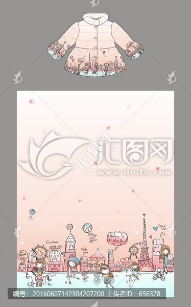 城堡小女孩定位花